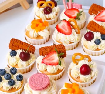 Fruit Cookie Cupcakes-5