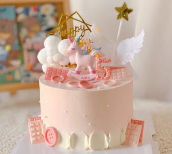 K009-Pink horse cake