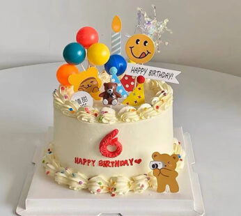 K010-Colorful balloon cake