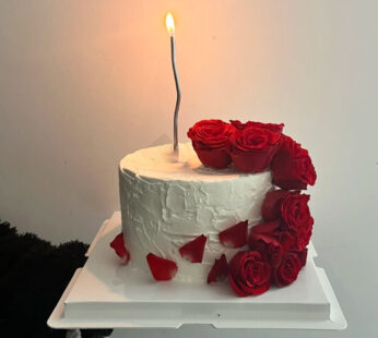 W001-Flower waterfall cake