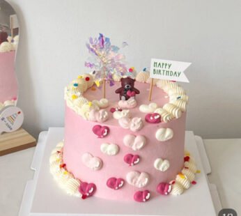 W014-Cute pink cake