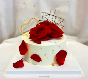 W051-Red rose cake