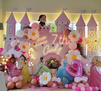 Disney Princess Castle Birthday Decoration | Flower Gift Center