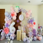 Kids Birthdayy Decoration with Bunnies Card Boards