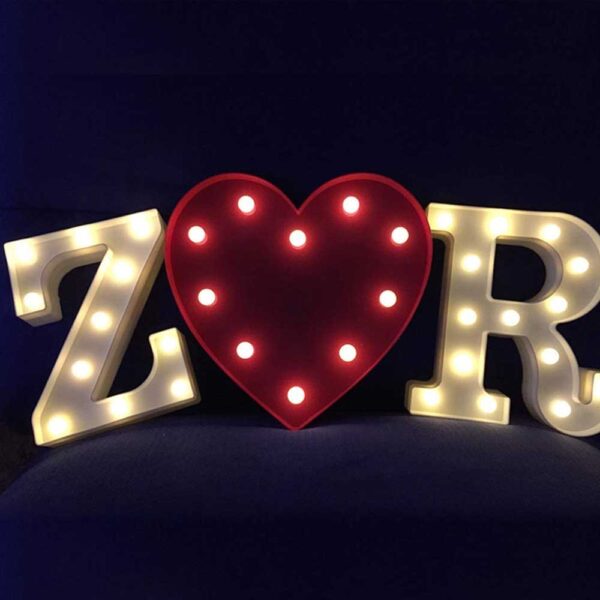 LED Marquee Heart Lights Sign4