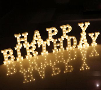 Happy Birthday LED Light Sign | Flower Gift Center