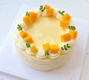 F004-Mango Mille-Crêpe Cake