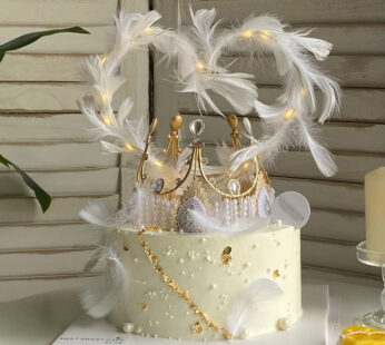 W046-Love feather cake