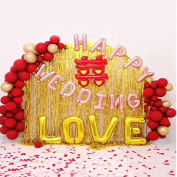 Love Romantic Wedding Mix balloon Decoration