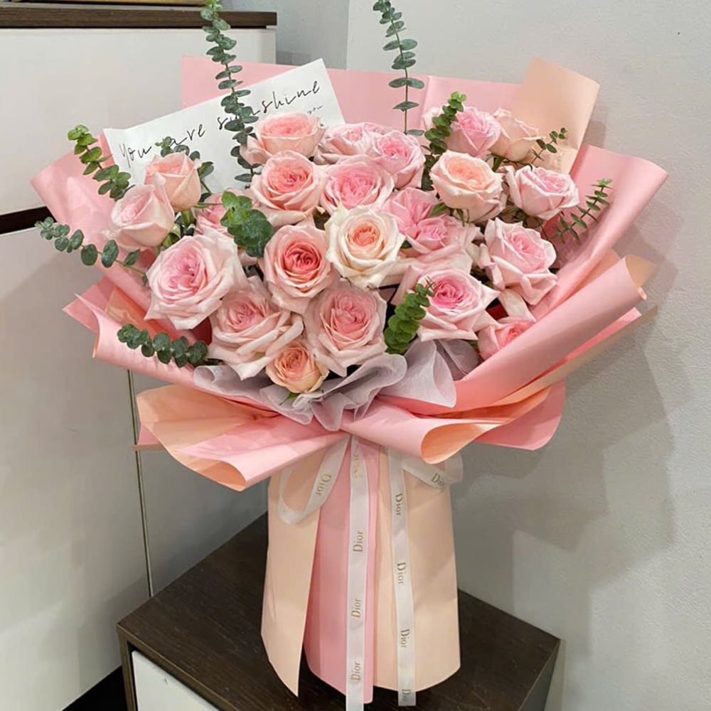 Pink rose bouquet
