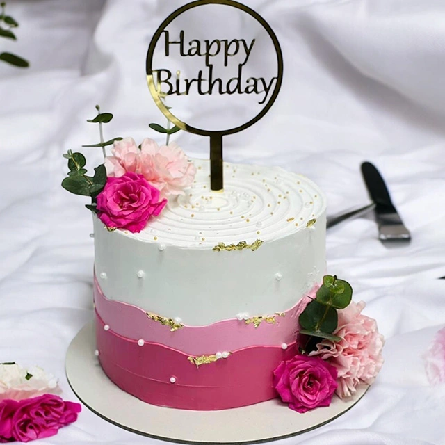 Home 26 W292- Pink Flower Cake
