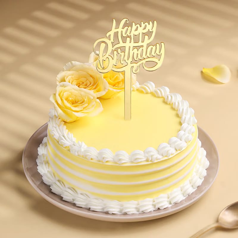 Home 27 W291- Yellow Flower Cake