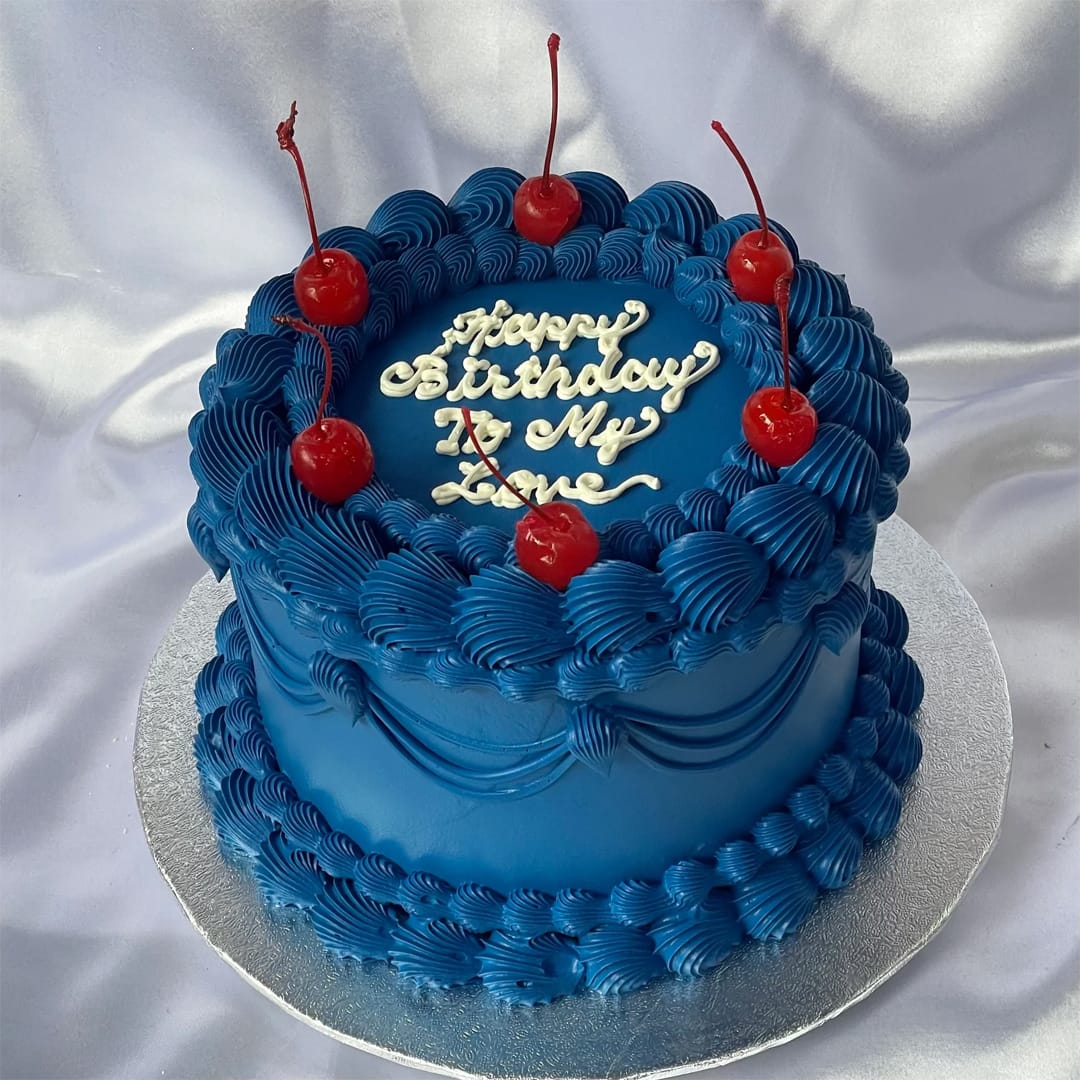 Home 23 W294- Royal Blue Cake