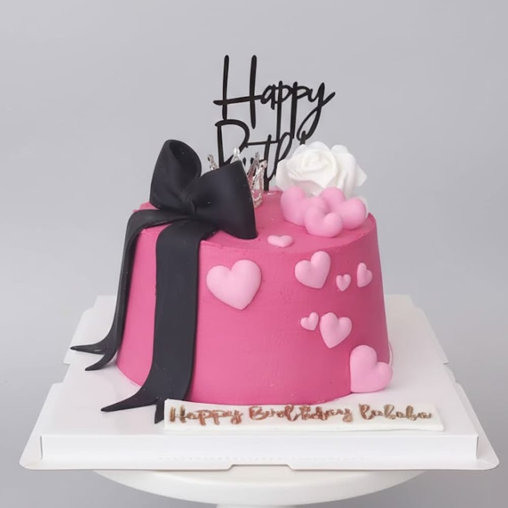 Home 20 W297- Ribbon Birthday Cake
