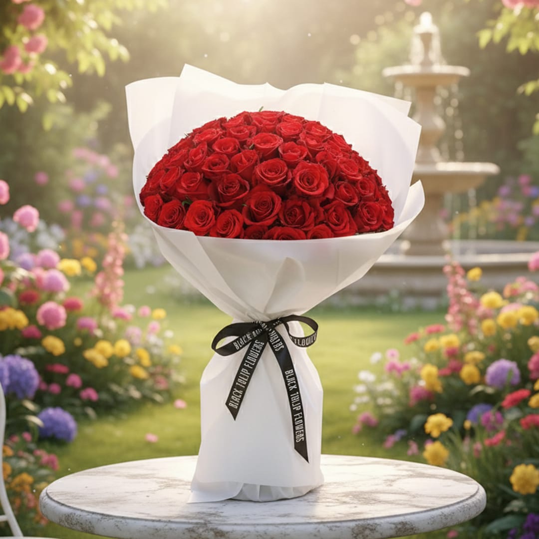 100 Red Rose bouquet
