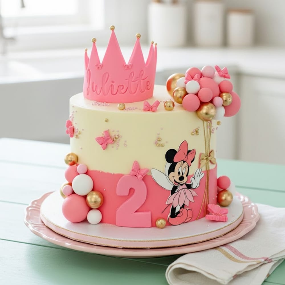 K108- Minnie mouse Cake