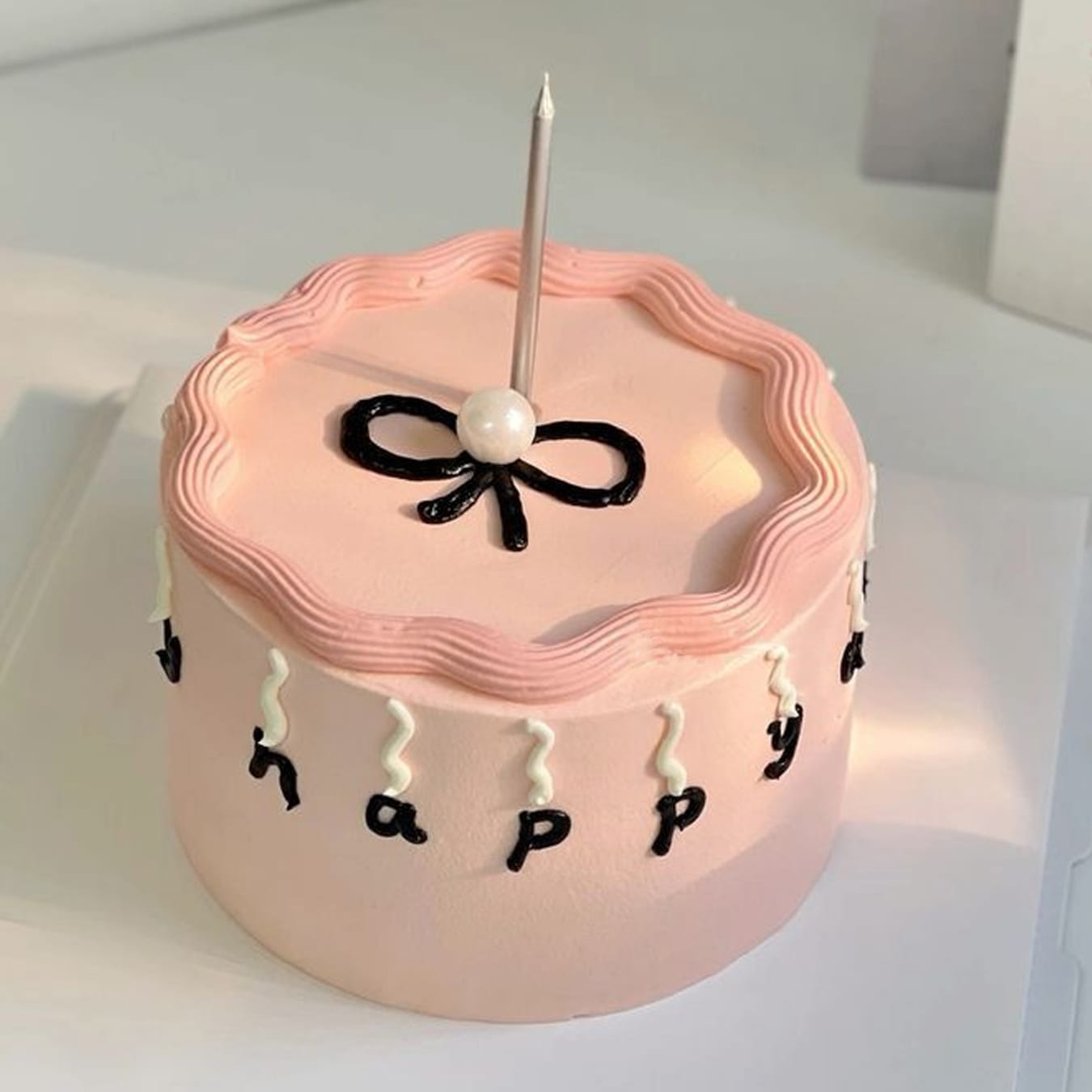 W348-Pink Birthday Cake