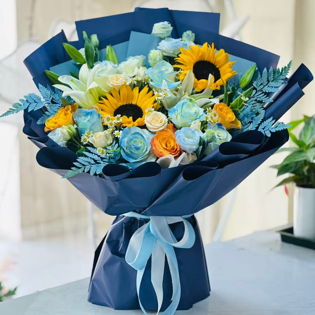 Mix Blue bouquet