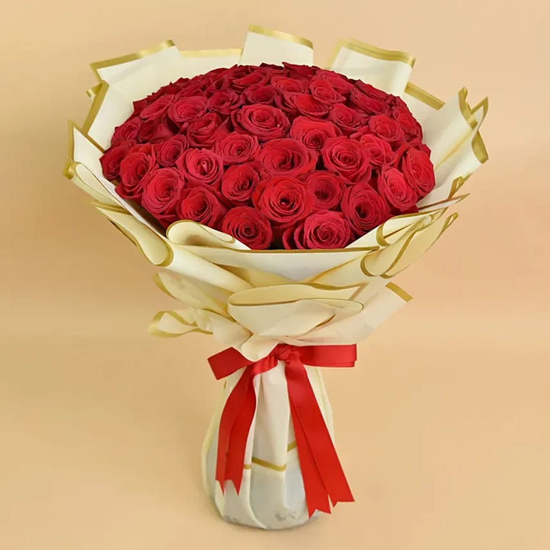 50 Red Rose bouquet