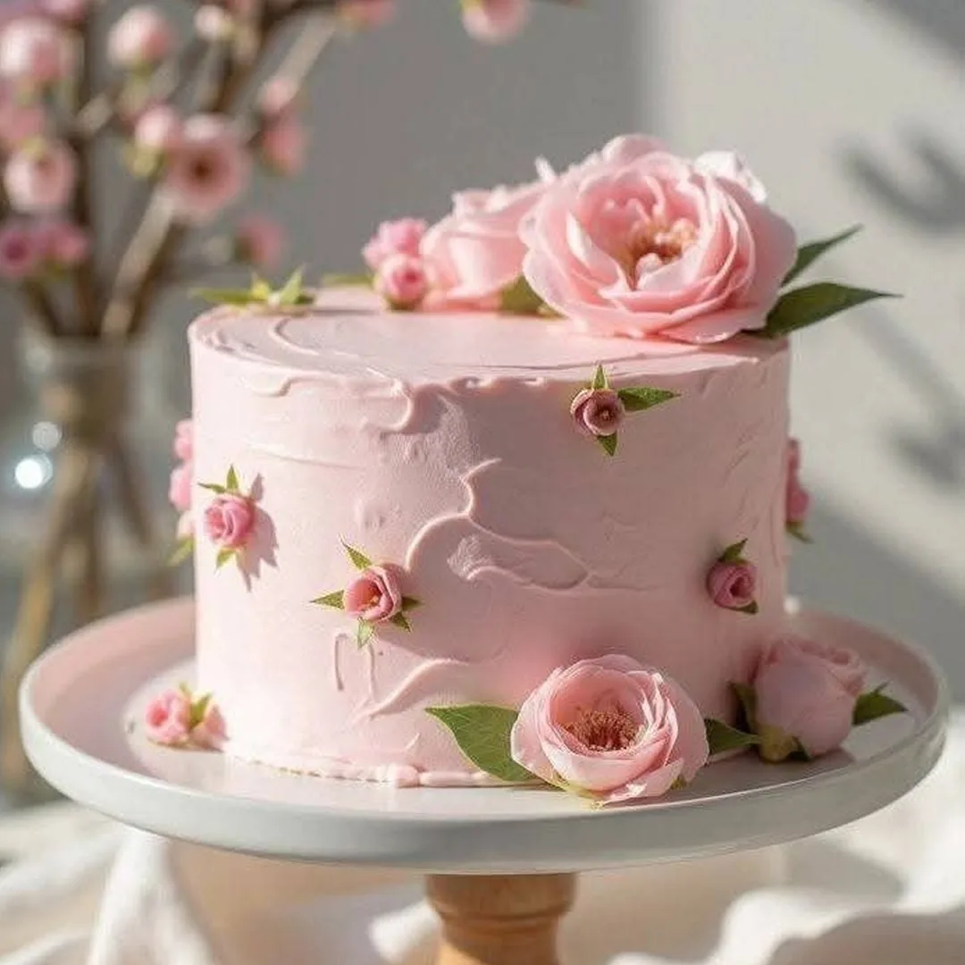 W378- Flower Cake - Joy Bakery & Tea Cafe