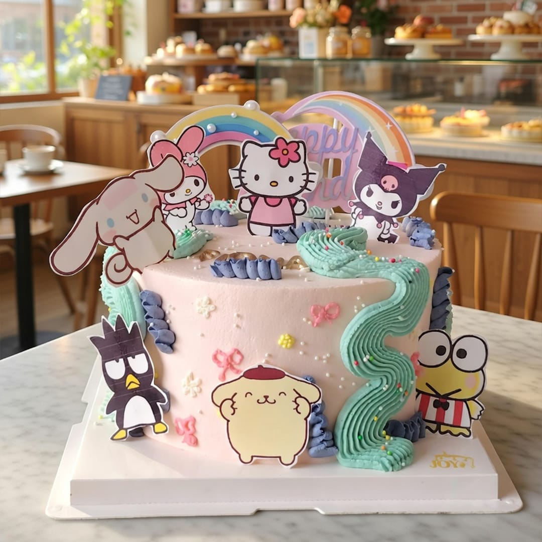 K137- Kuromi characters Cake